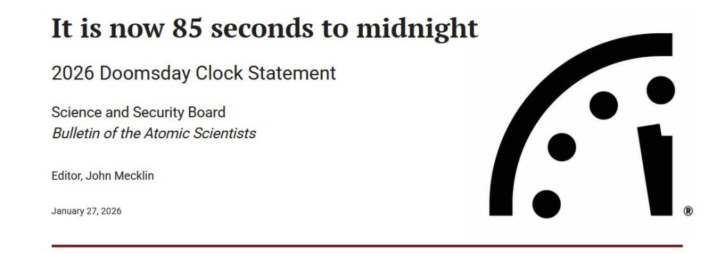 The 85 Seconds to Midnight Scare Tactic